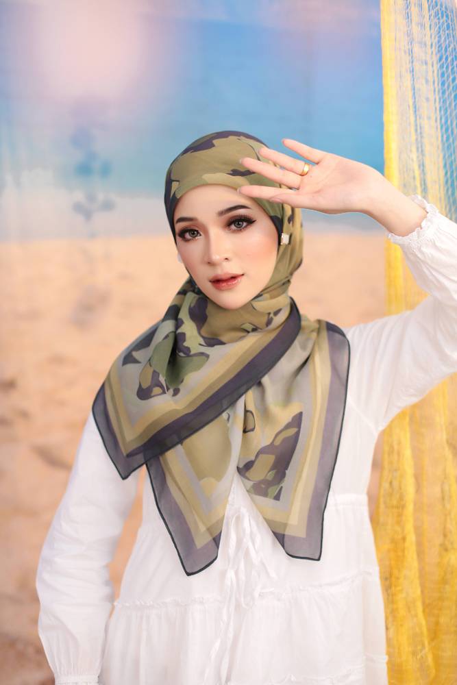 Amanda Cotton Voile Square Scarf